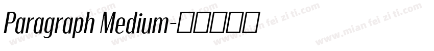 Paragraph Medium字体转换